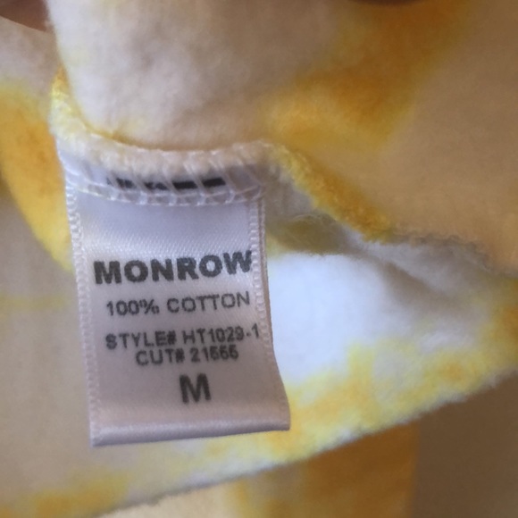 Monrow Tie Dye crop sweatshirts size Medium New! - Picture 9 of 9